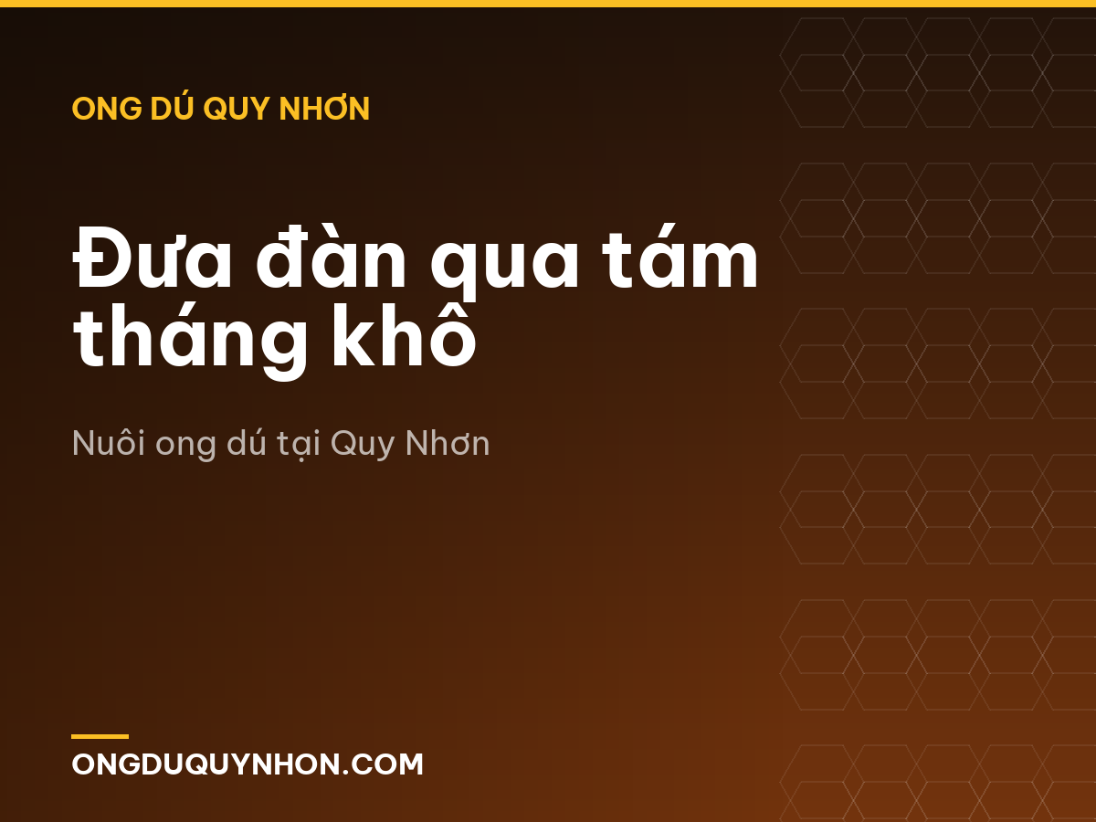 Đưa đàn qua tám tháng khô