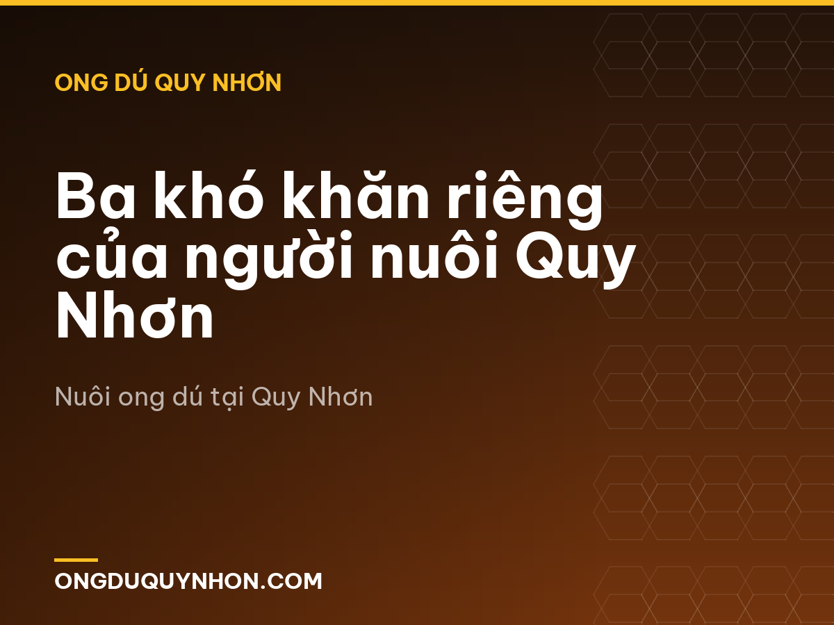 Ba khó khăn riêng của người nuôi Quy Nhơn